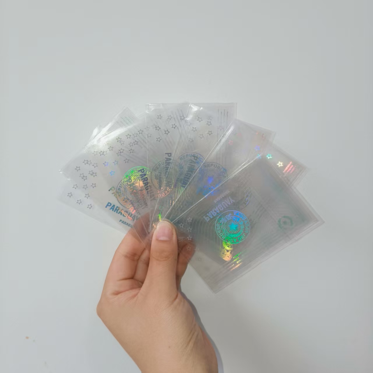 Jojo Pack Ships прозрачни стикери за холограмна карта към парагвай