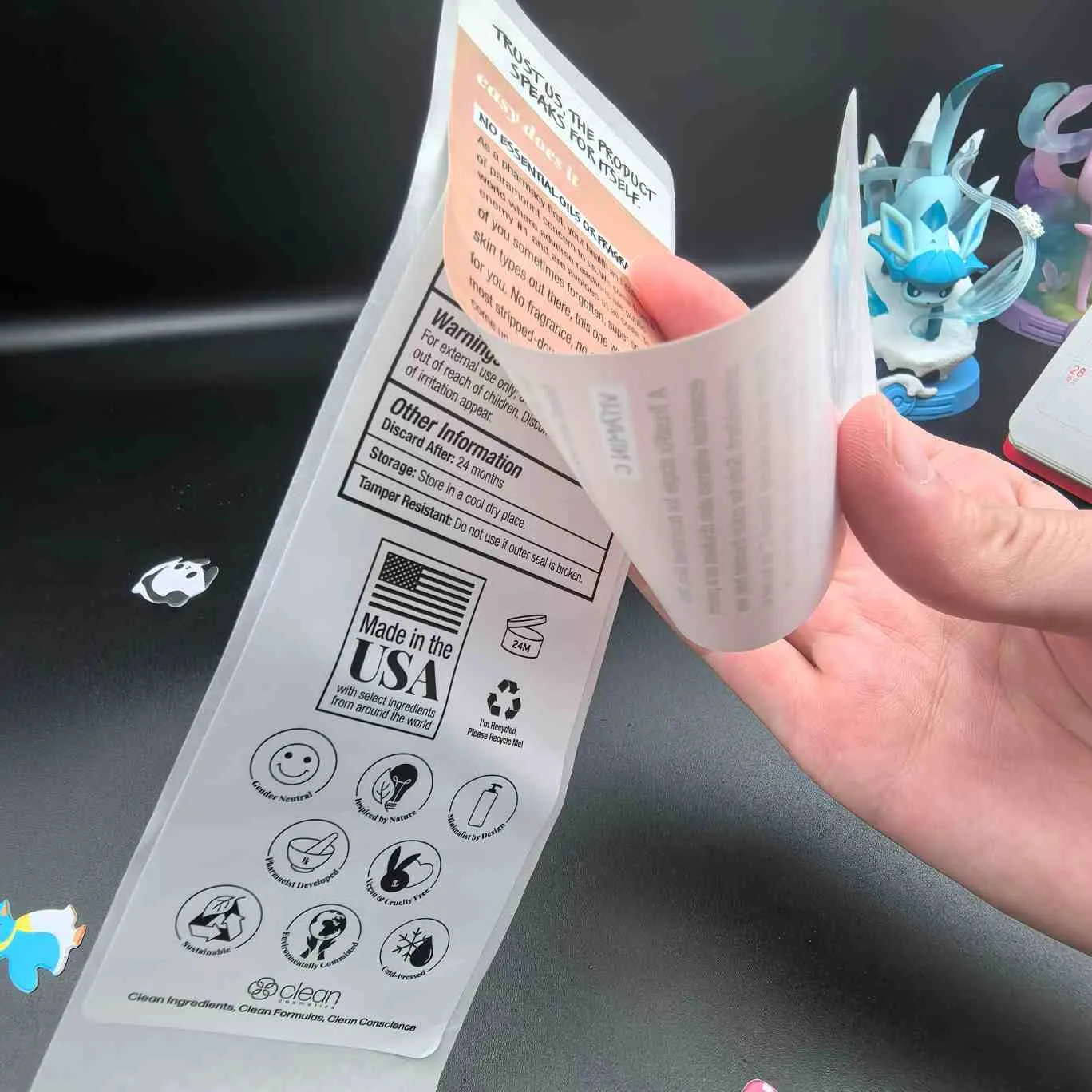 Многослойни за козметични етикети